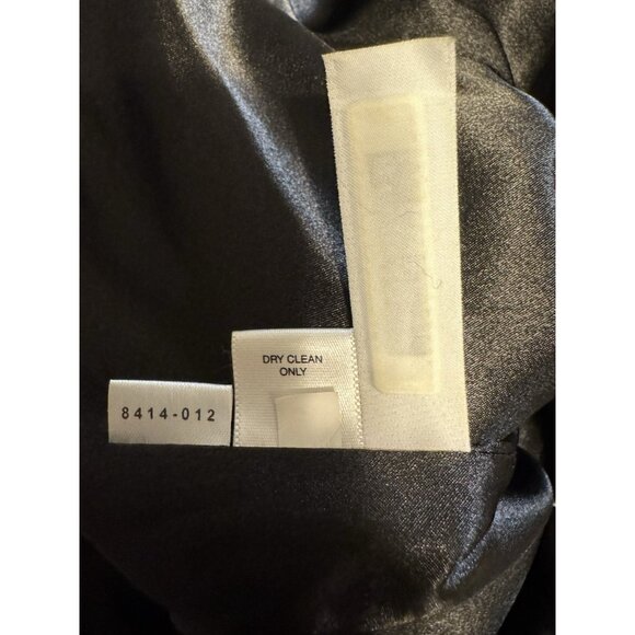 Ann Taylor Suit Jacket Blazer 10 Black Wool Cashmere Fur Trim Old Money Preppy - Picture 9 of 13